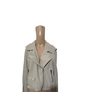 Blank NYC Light cream  Leather Jacket